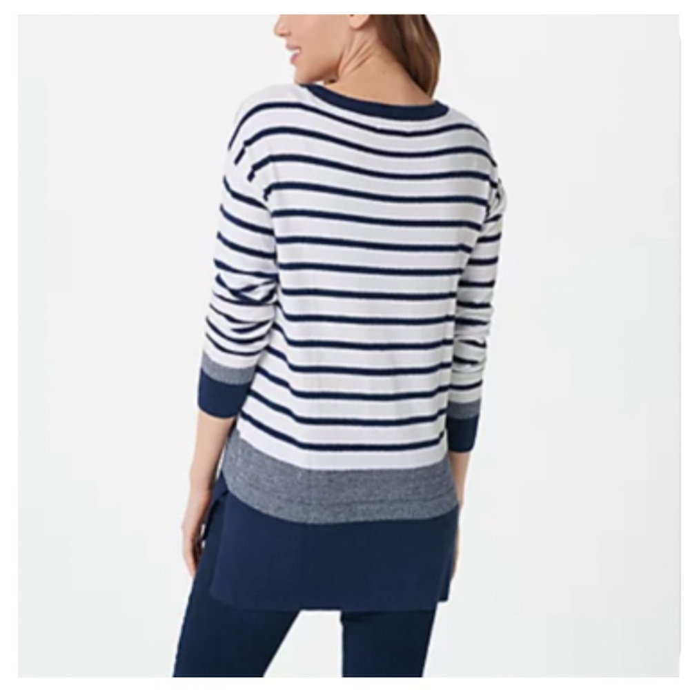 Barefoot Dreams CozyChic Ultra Lite Paradise Tunic Sea Salt - Blue Marine
